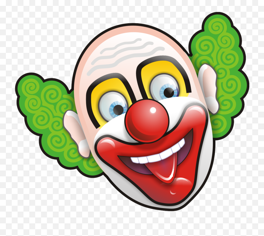 Clown Face Clipart - Clown Face Png Emoji,Clown Clipart