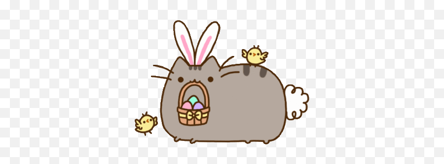 Pusheen Easter Emoji,Easter Blessings Clipart