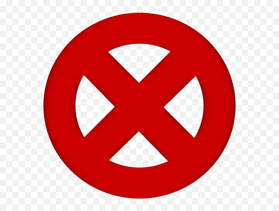 X - X With A Circle Around Emoji,X Men Logo