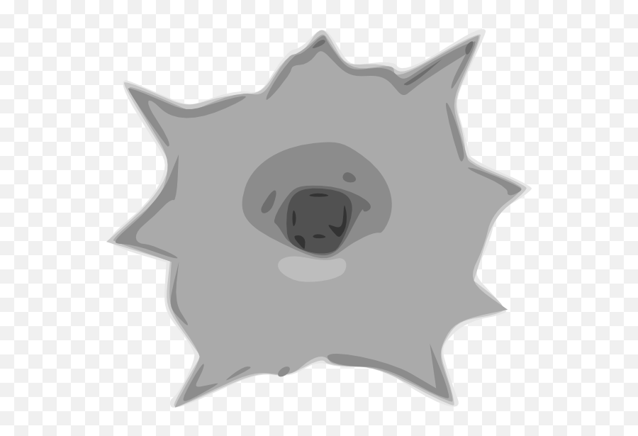 Bullet Hole Clip Art At Clker - Transparent Bullet Hole Cartoon Emoji,Bullet Hole Png