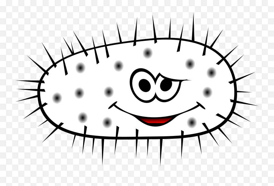 Free Bacteria Cliparts Png Download - Bacteria Clipart Black And White Emoji,Bacteria Clipart