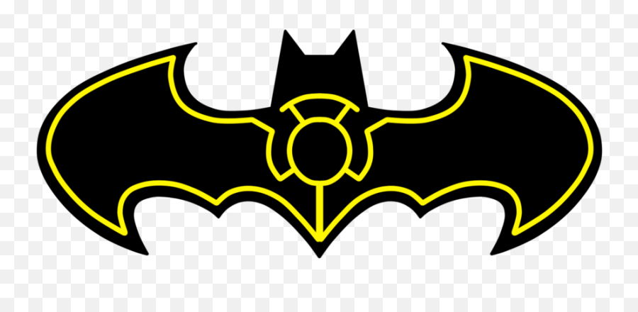Nightwing Logo - Yellow Lantern Batman Symbol Emoji,Nightwing Logo