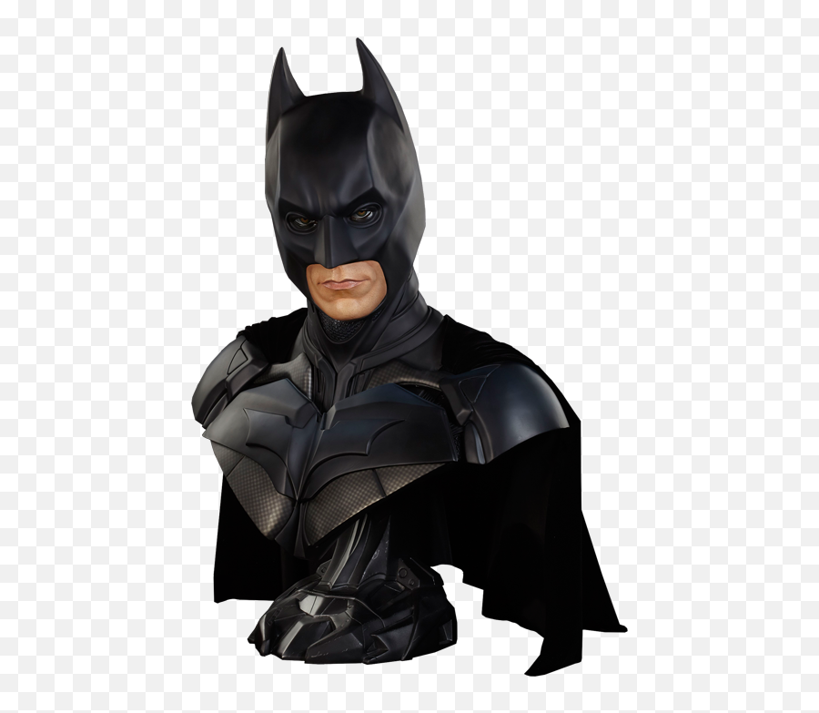 Dc Comics Batman The Dark Knight Life - Size Bust By Sideshow Emoji,Dark Knight Batman Logo