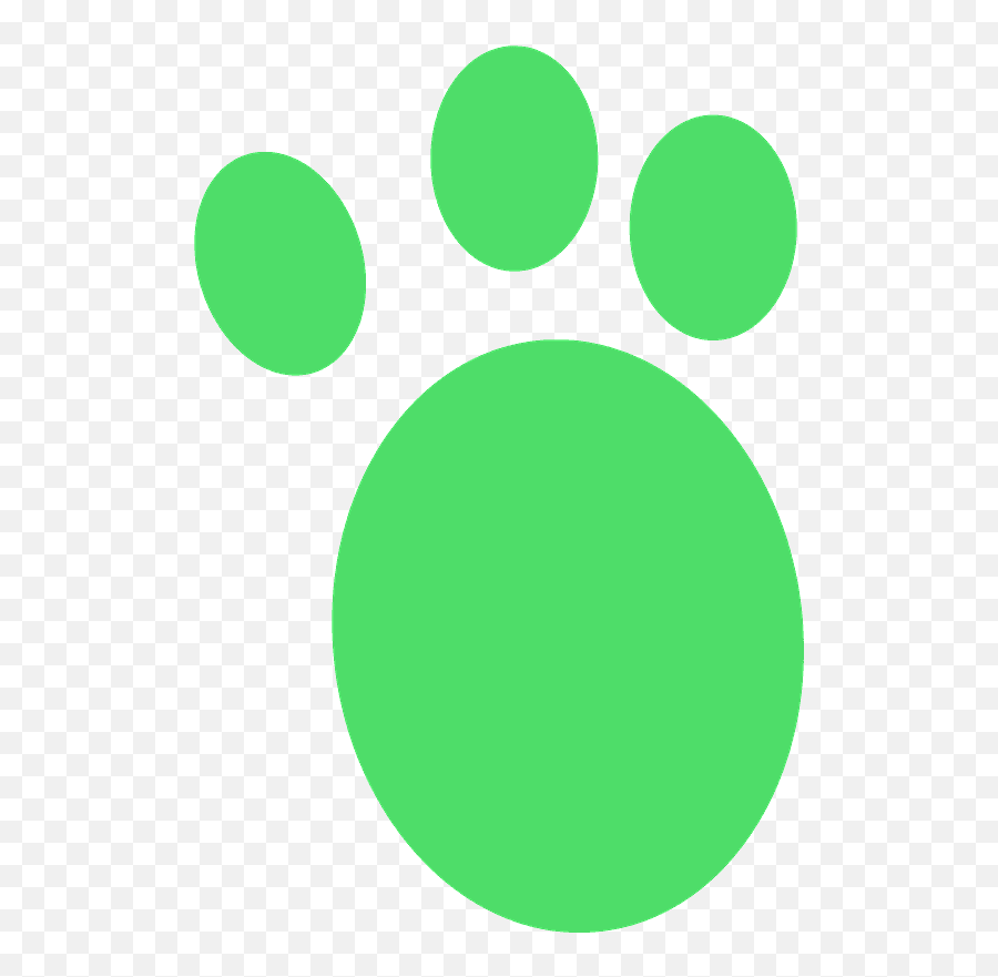 Dog Paw Print Silhouette - Free Vector Silhouettes Creazilla Dot Emoji,Dog Paw Clipart