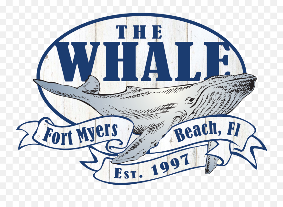 The Whale - Ft Myers Beach Live Music Happy Hour Beached Whale Fort Myers Beach Emoji,Whale Logo
