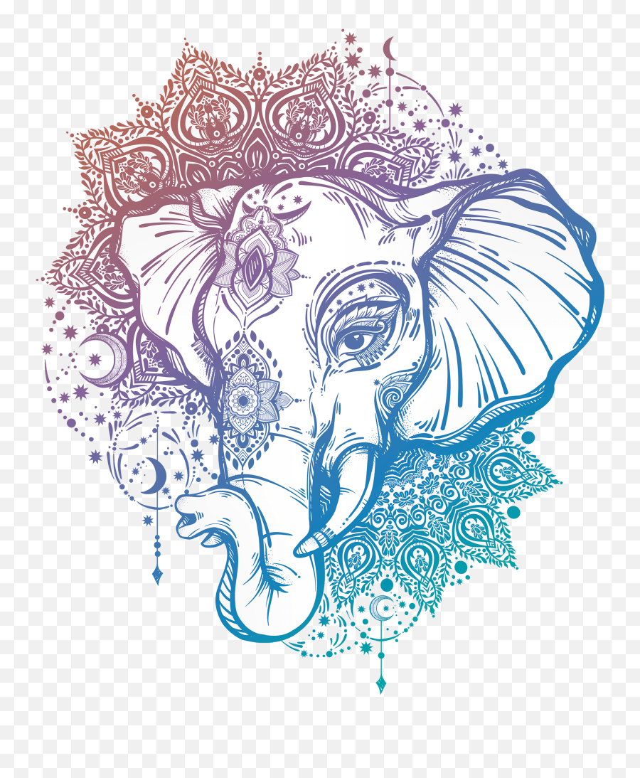 Download Tattoo Mandala Ganesha Elephant Artist Free - Mandala Elephant Tattoo Emoji,Mandala Clipart