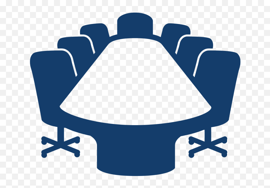 Table - Meeting Room Icon Blue Emoji,Table Clipart