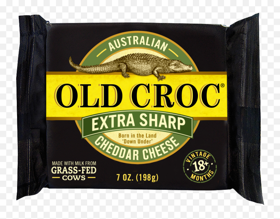 Extra Sharp Cheddar U2013 Old Croc Cheese Cheese Emoji,Crocodile Logo