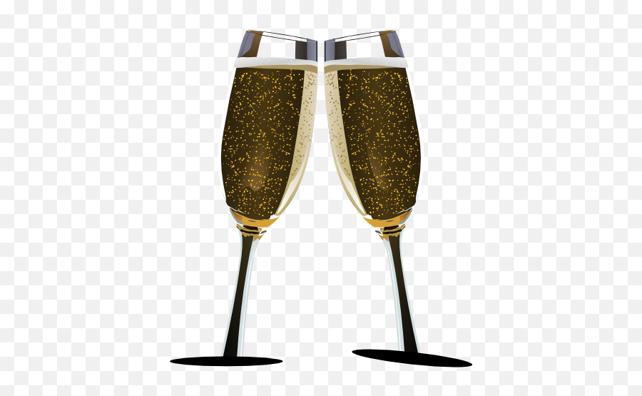 Champagne Flutes Clip Art At Clker - Silver Champagne Flutes Transparent Emoji,Champaign Clipart