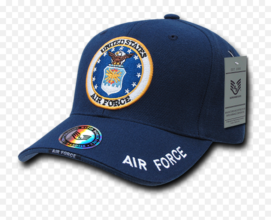 S001 - Military Cap Us Air Force Blue Baseball Cap Emoji,Us Air Force Logo
