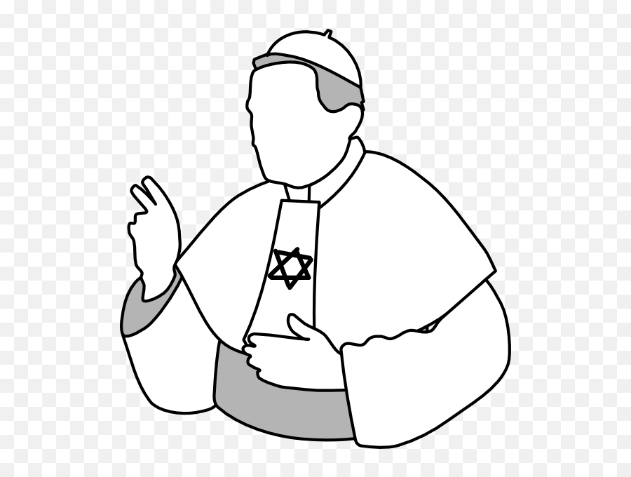 Rabbi Cliparts Png Images - Pope Clip Art Emoji,Rabbi Clipart