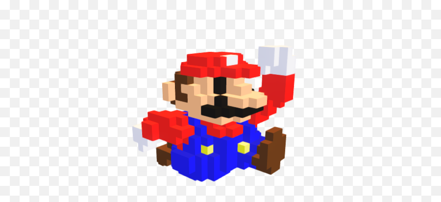 P3din - 3d 8bit Super Mario 8 Bit 3d Mario Png Emoji,Super Mario Png