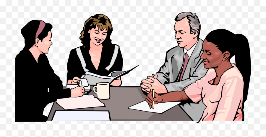Office Meeting Clipart - Office Meeting Cartoon Png Emoji,Meeting Clipart