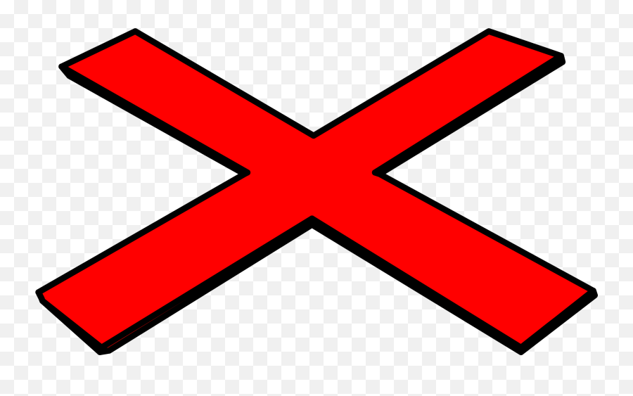 Clipart Showing Red X - Icon Red Cross Png Emoji,X Clipart