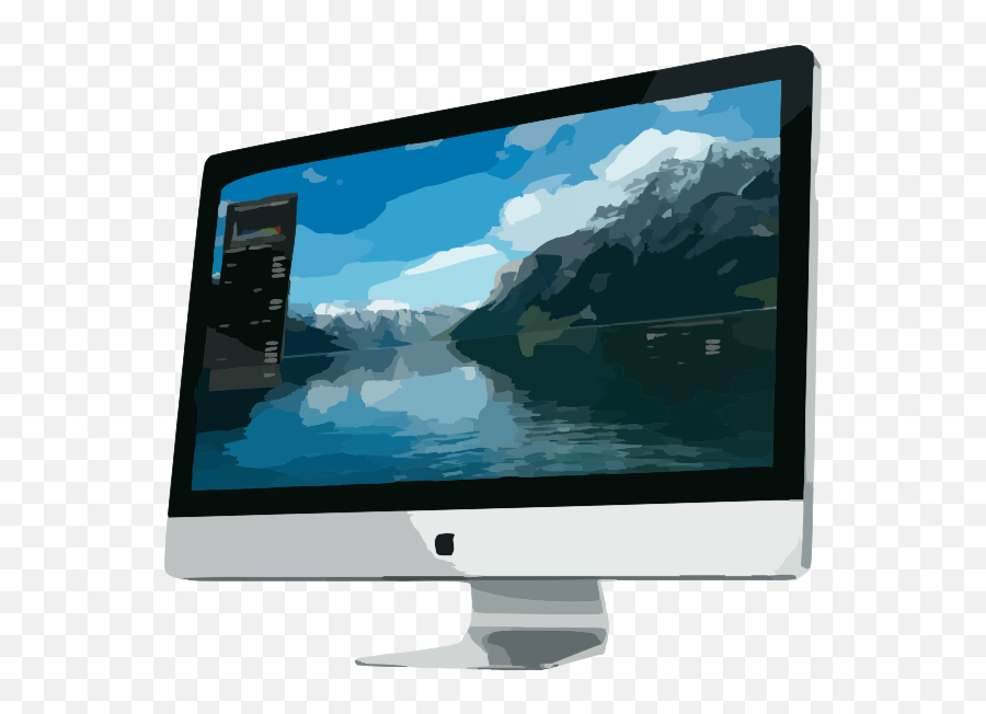 Tv Clip Art At Clkercom - Vector Clip Art Online Royalty Emoji,Flat Screen Tv Png