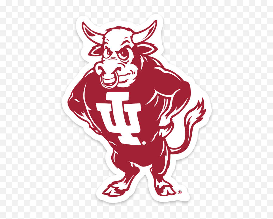 Iu Bison Sticker - Fictional Character Emoji,Indiana University Logo