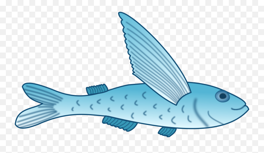 Flying Fish Vector Clipart Image Free Stock Photo Public Emoji,Fish Gif Transparent