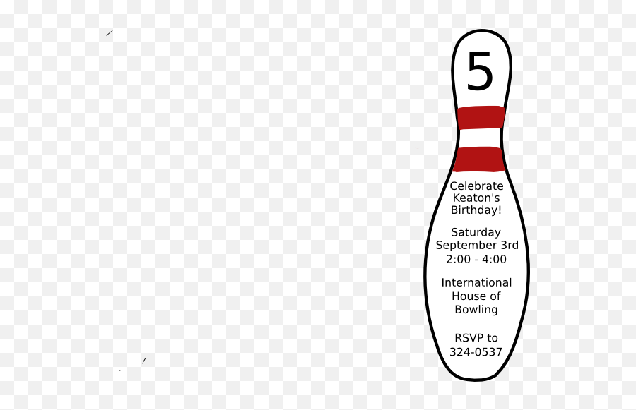 Bowling Pin Clip Art - Vector Clip Art Online Royalty Free Emoji,Free Bowling Clipart