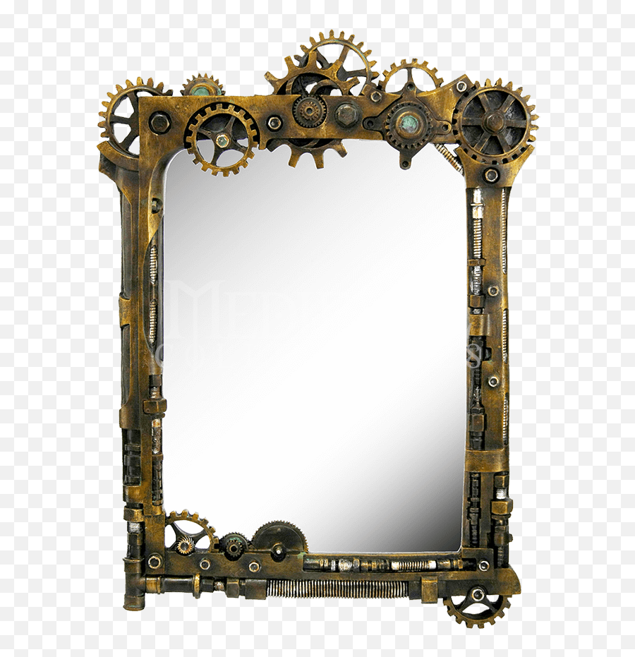 Download Steampunk Gear Wall Mirror - Steampunk Mirror Emoji,Mirror Png