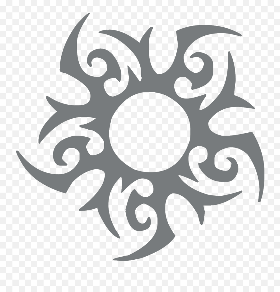 Download Tribal Sun Png - Tattoo Of A Sunshine Full Size Tribal Sun Tattoo Png Emoji,Sunshine Png