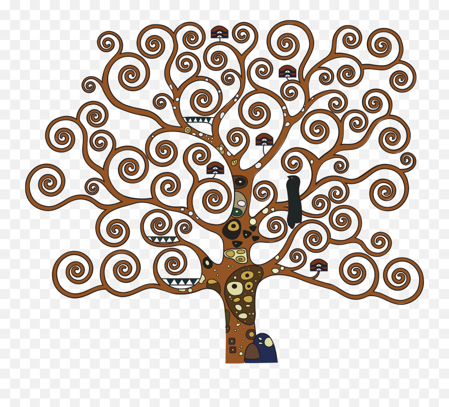 Tree Of Life After Gustav Klimt Clipart Free Download - Tree Of Stoclet Emoji,Life Clipart