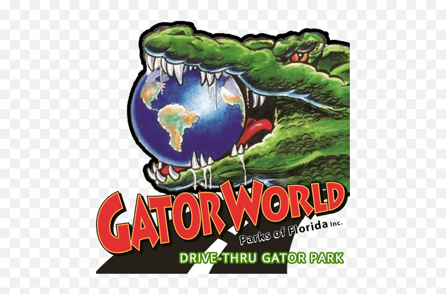 Gatorworld Parks - Drivethrough Alligator Attraction Near Fictional Character Emoji,Florida Gator Logo