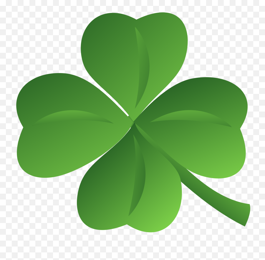 St Patricks Day Clover - 4 Leaf Clover Clipart Emoji,Shamrock Clipart