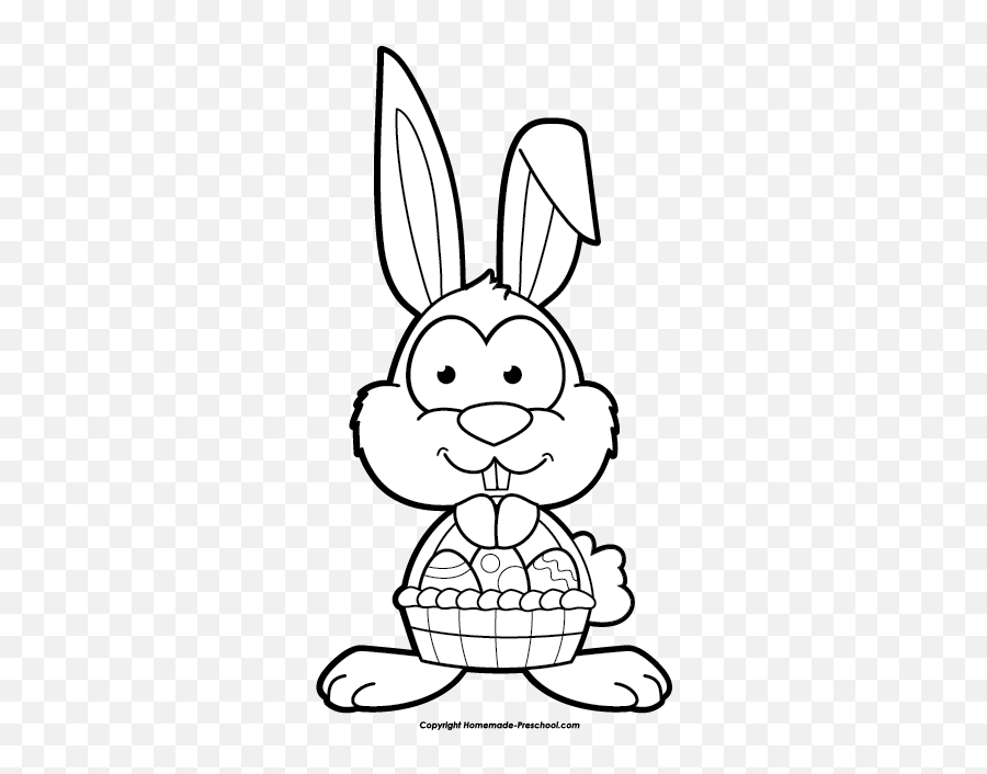 Free Easter Bunny Clipart - Transparent Background Easter Bunny Clipart Black And White Emoji,Easter Bunny Clipart