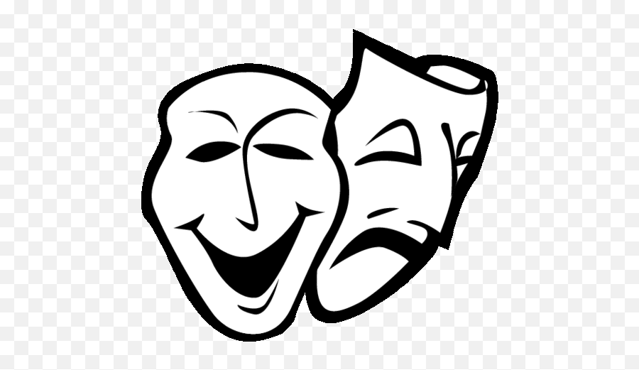 Drama Masks - Clip Art Library Transparent Drama Mask Gif Emoji,Drama Clipart