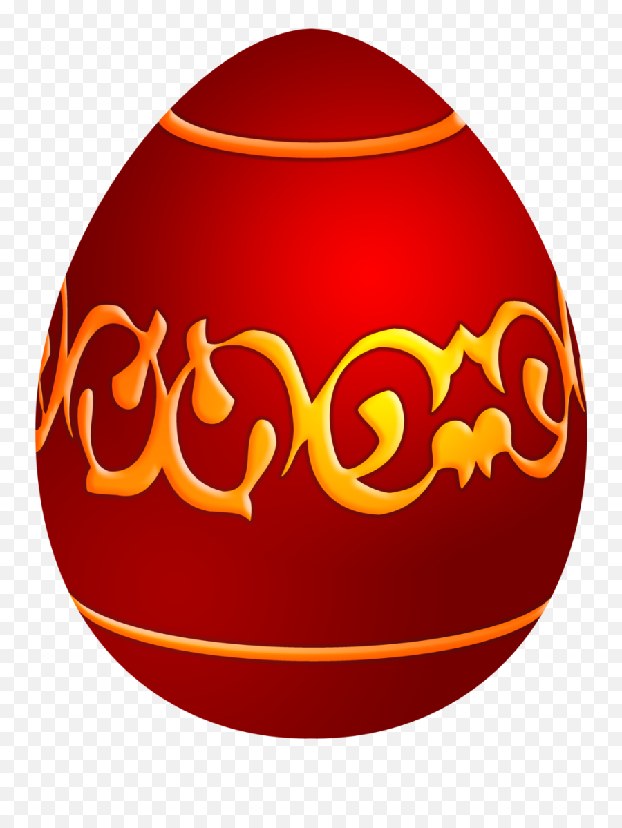 Download Easter Decorative Red Egg Png Clip Art Easter Egg Emoji,Hornet Clipart