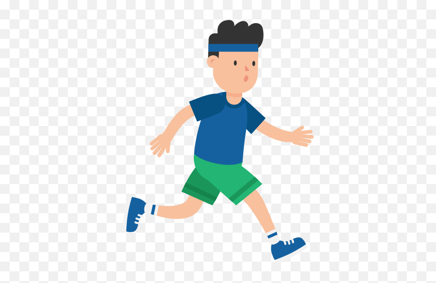 Exercising Clipart Jogging - Portable Network Graphics Png Child Exercise Boy Cartoon Emoji,Exercising Clipart