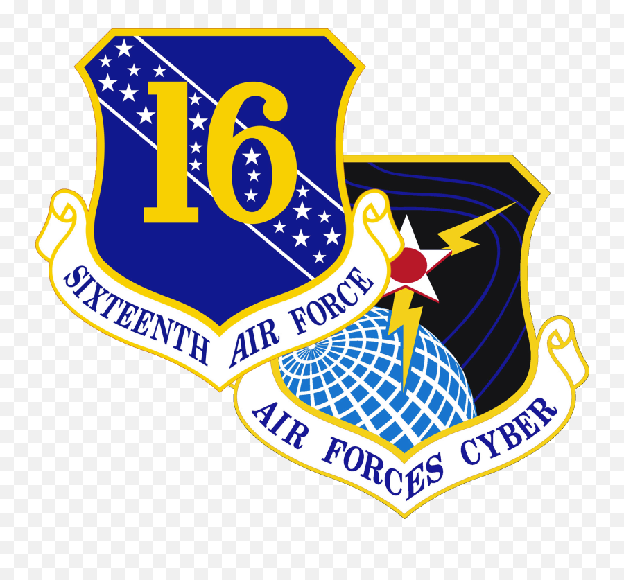 Sixteenth Air Force Air Forces Cyber U003e Sixteenth Air Force - 16th Air Force Emoji,Air Force Logo