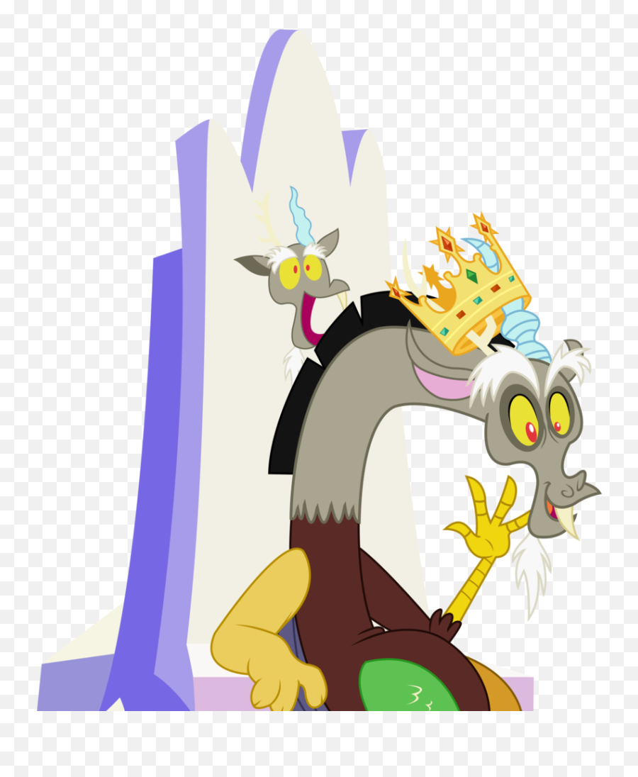 Princess Crown Clipart Transparent Background - Mlp Discord My Little Pony Discord Throne Emoji,Luna Transparent Background