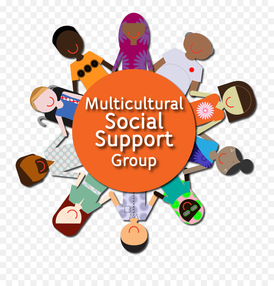 Support Group Illustration Clipart - Multicultural Social Support Group Emoji,Support Clipart