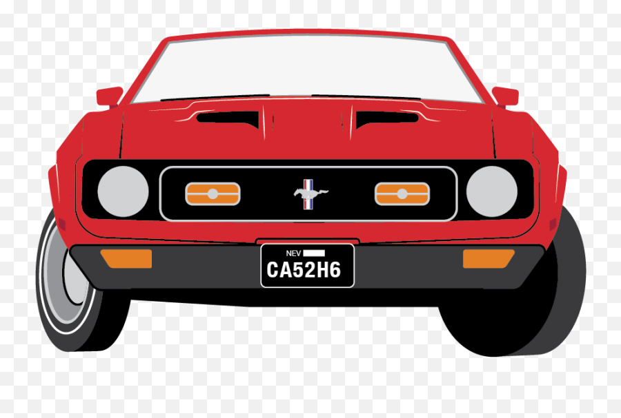 1971 Ford Mustang Mach Emoji,Ford Mustang Clipart