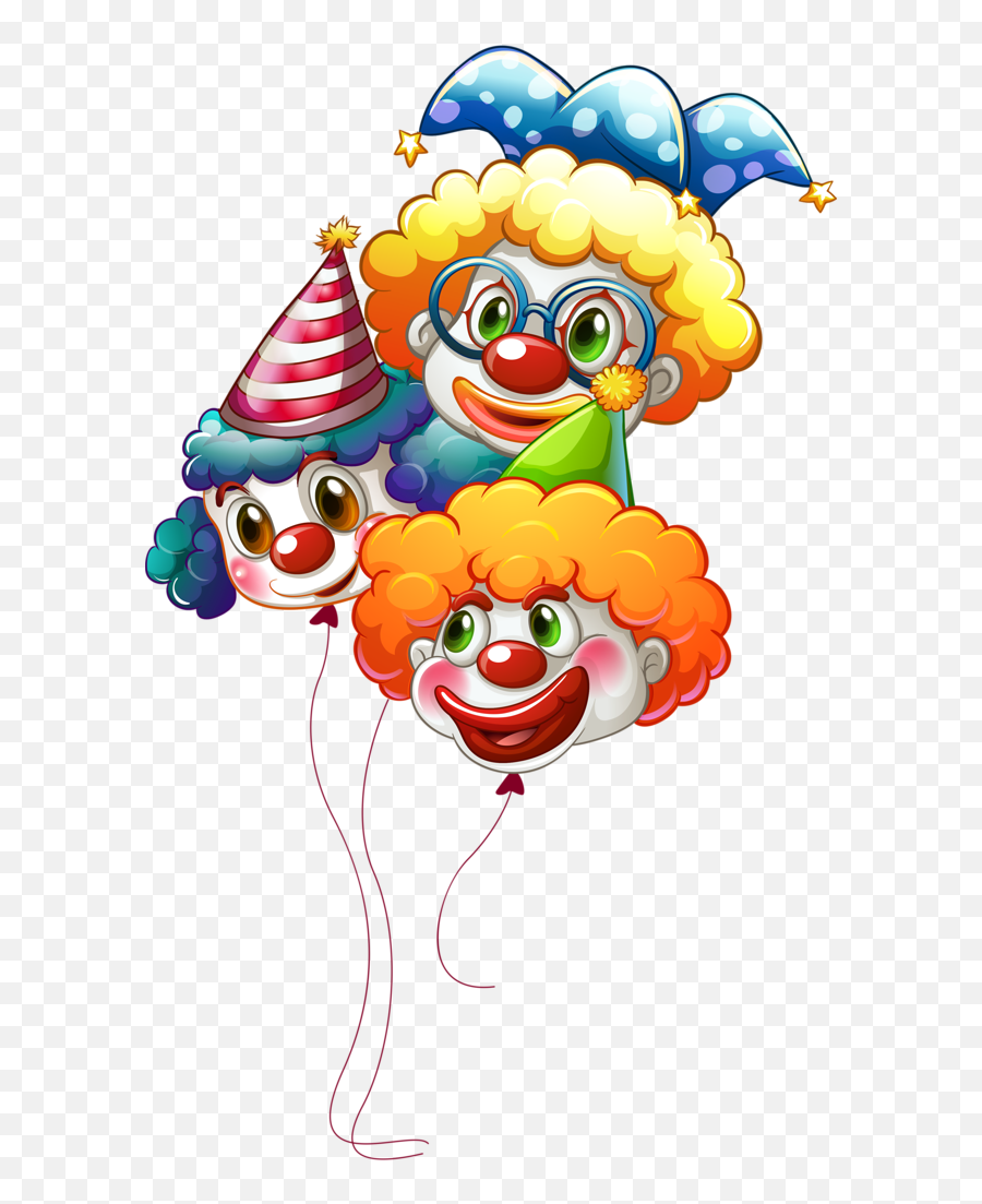Create A Card With Balloons Card - Clowns And Carnival Clipart Emoji,Clown Clipart