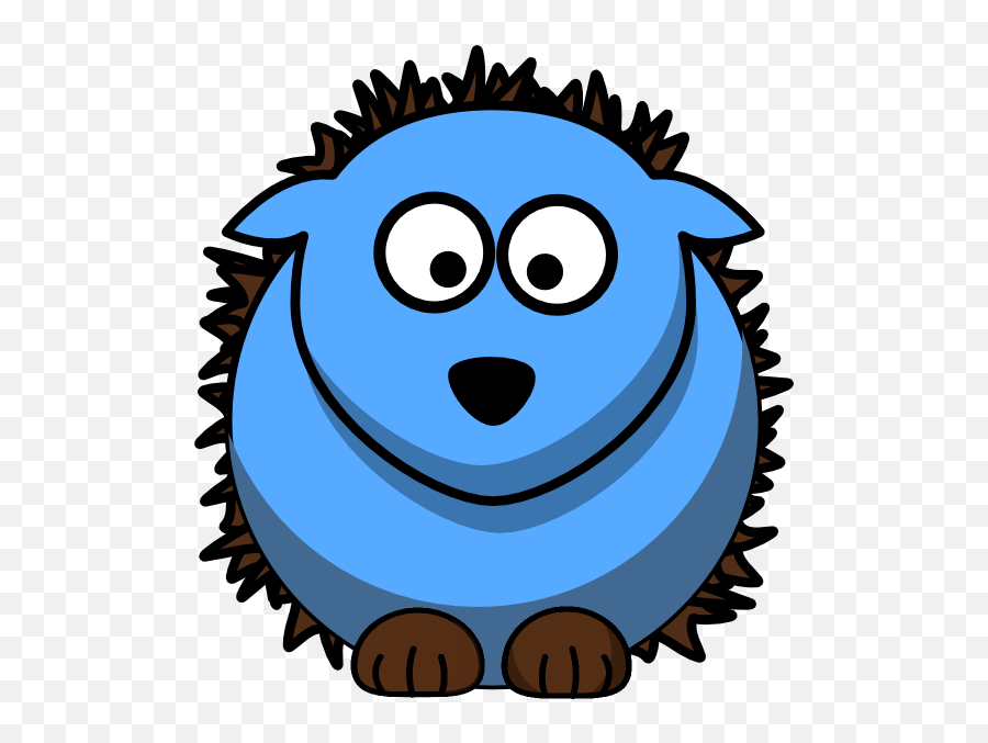 Hedgehog Clip Art At Clker - Blue Hedgehog Clipart Emoji,Hedgehog Clipart