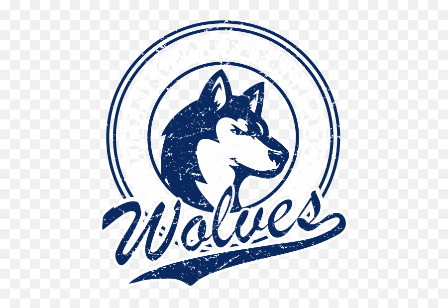 Washington Wolves Distressed Cotton Long Sleeve Washington Emoji,Distress Clipart