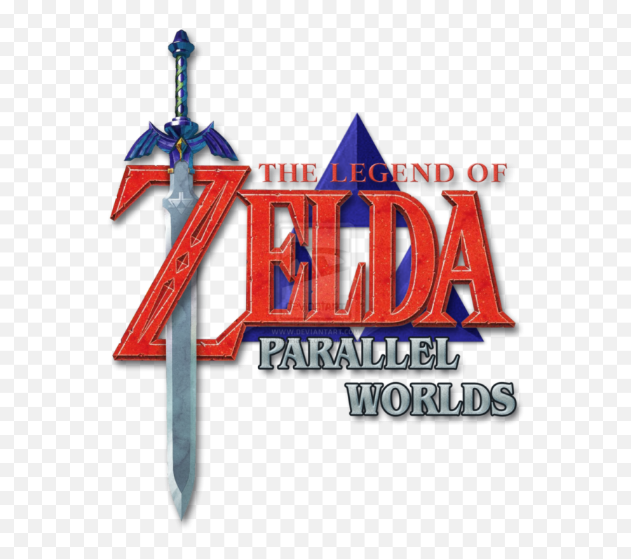 The Legend Of Zelda Parallel Worlds Logo Png Transparent - Legend Of Zelda Parallel Worlds Logo Emoji,Legend Of Zelda Logo