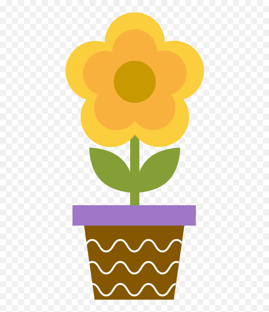 Clipart Flower Pot Transparent Png - Decorative Emoji,Flower Pot Clipart