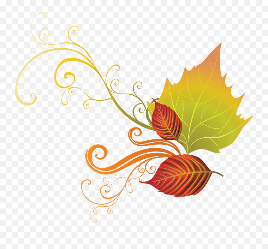 Hibiscus Clip Art Fall Leaf Decor - Clip Art Emoji,Fall Border Clipart