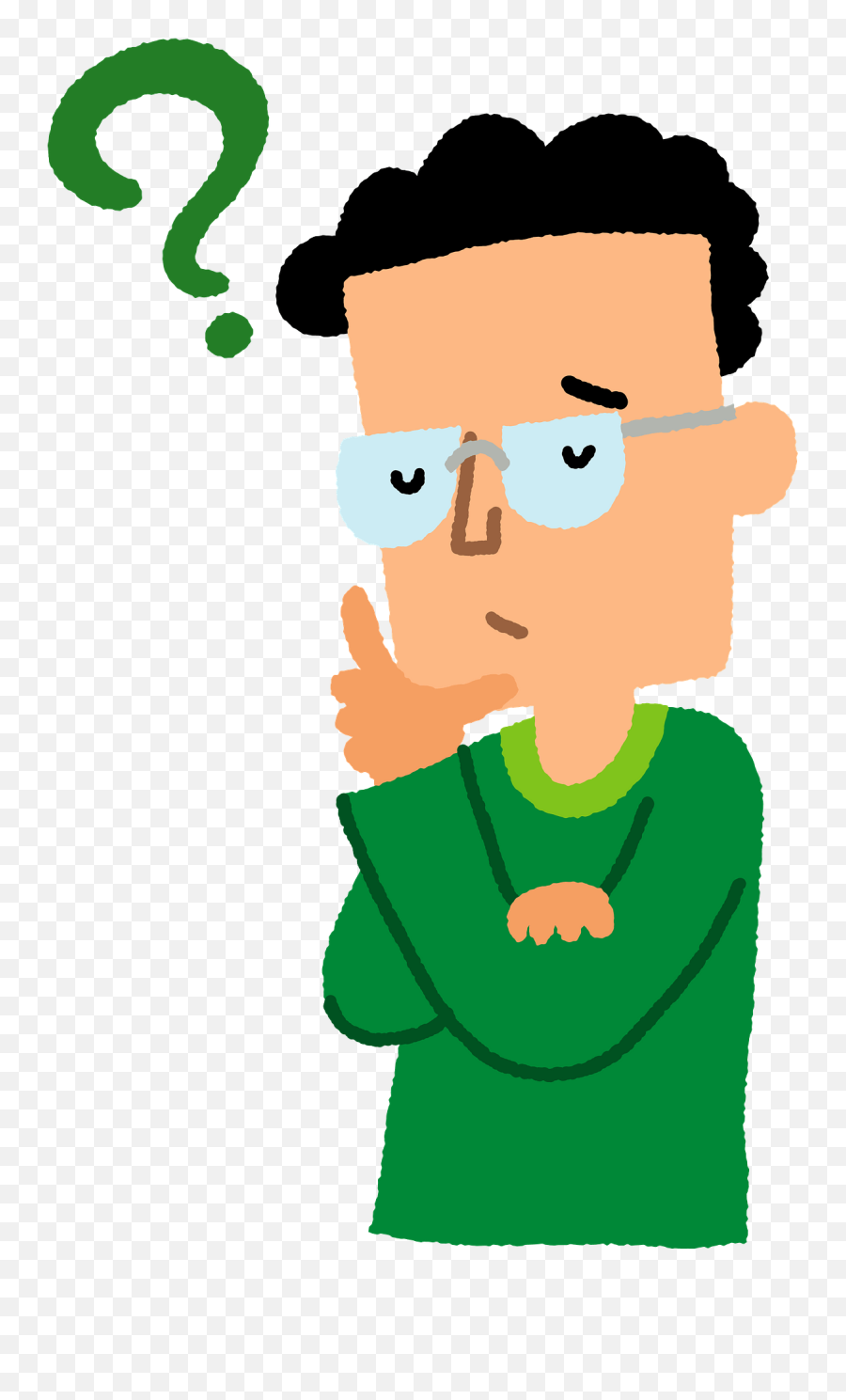 Man Thinking Clipart - Cartoon Png Download Full Size Cartoon Clipart Thinking Man Emoji,Person Thinking Clipart