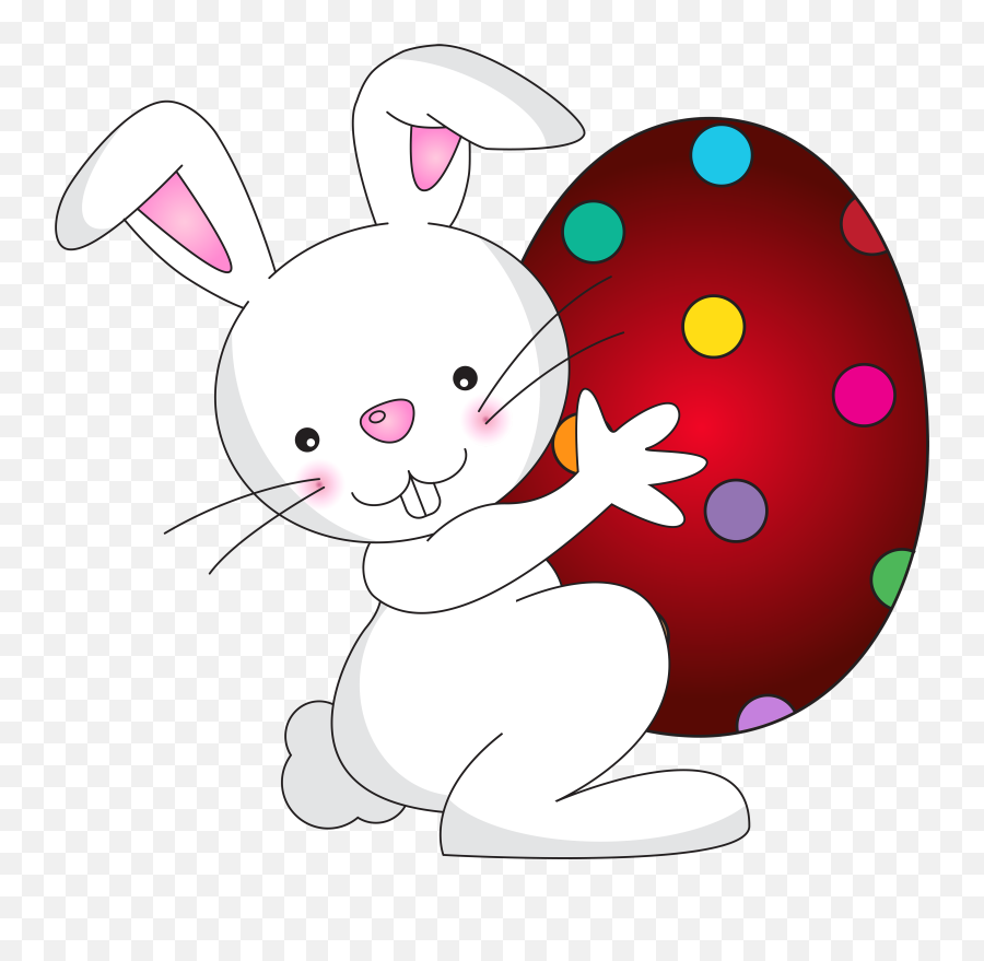Easter Bunny Clipart Png Png Image With - Clipart Easter Bunny White Background Emoji,Bunny Clipart