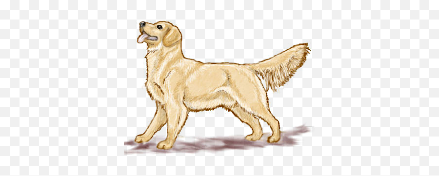 Free Golden Retriever Silhouette Clip - Golden Retriever Dog Animated Emoji,Golden Retriever Clipart