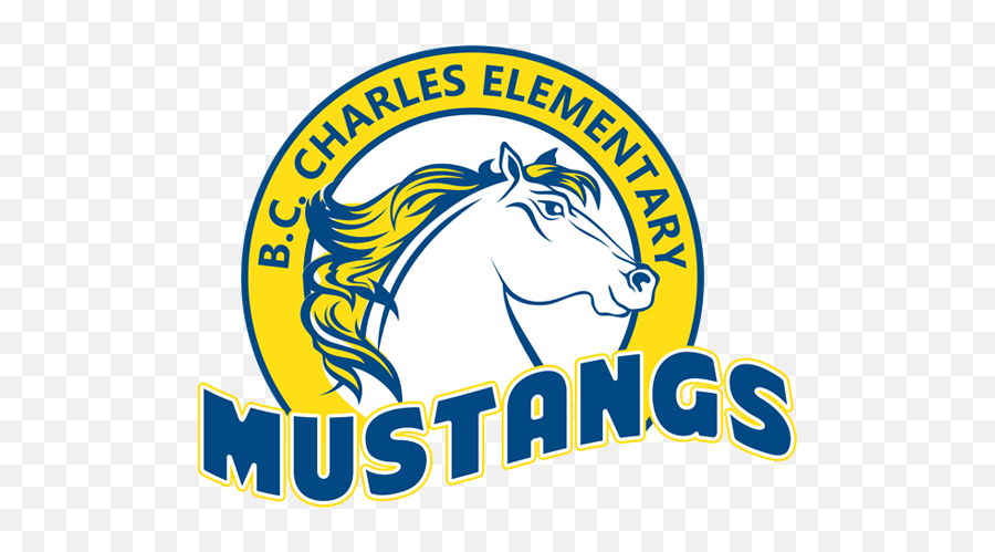 Charles Elementary School - Bc Charles Elementary School Emoji,Mustangs Logo