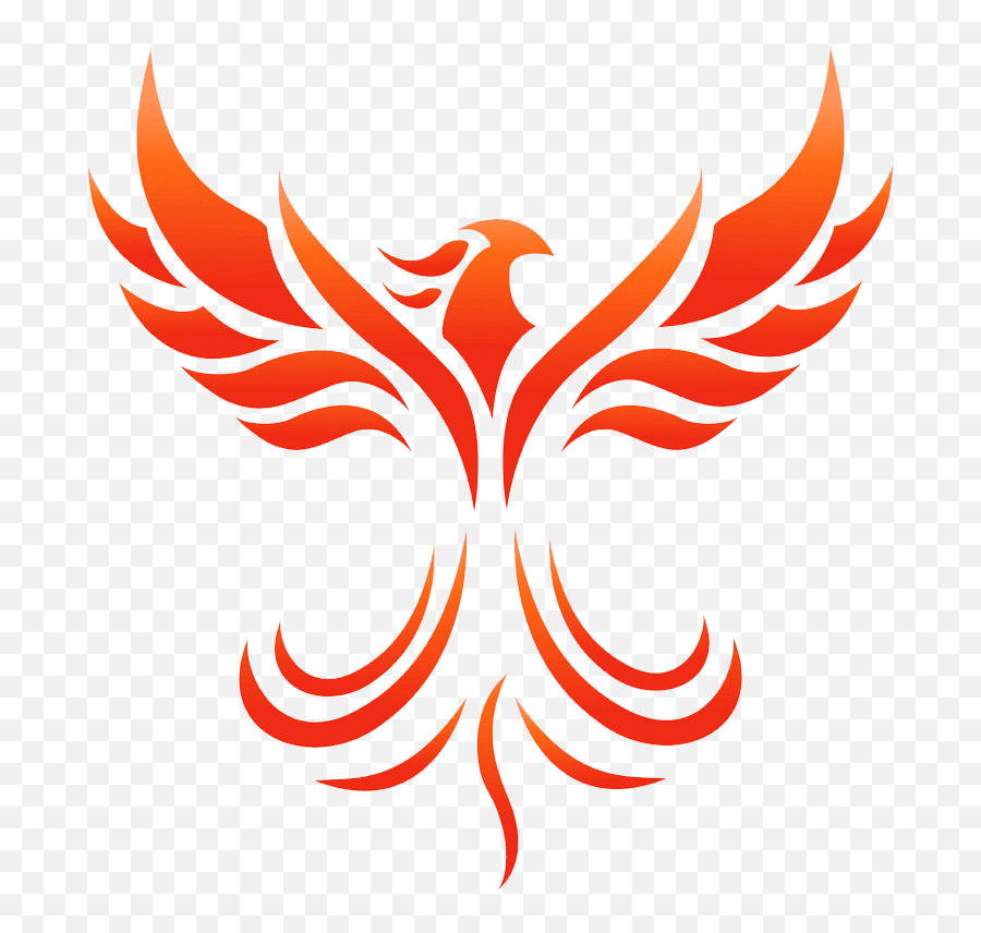 Fire Phoenix Logo Clipart Transparent - Clipart World Anka Kuu Çizimi Kolay Emoji,Phoenix Logo