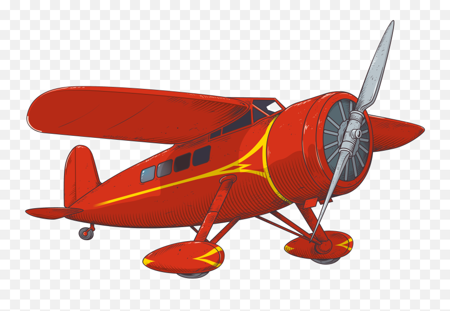 Plane Clipart Retro - Clipart Amelia Earhart Airplane Emoji,Plane Png