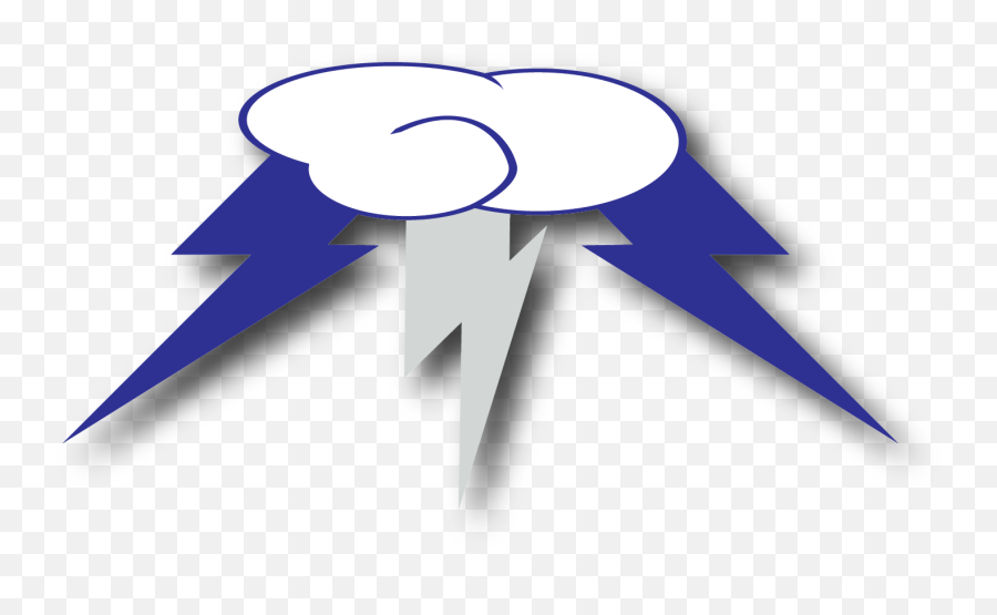 Blue Lightning Bolt Cutie Mark - Vertical Emoji,Lightning Bolt Clipart