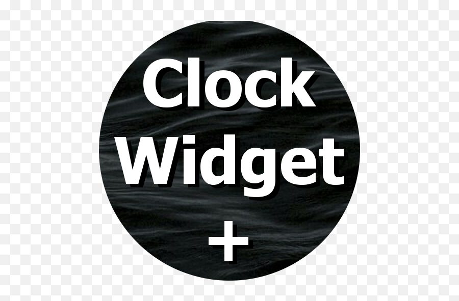 Clock Widget - Solid Emoji,Transparent Clock Widget