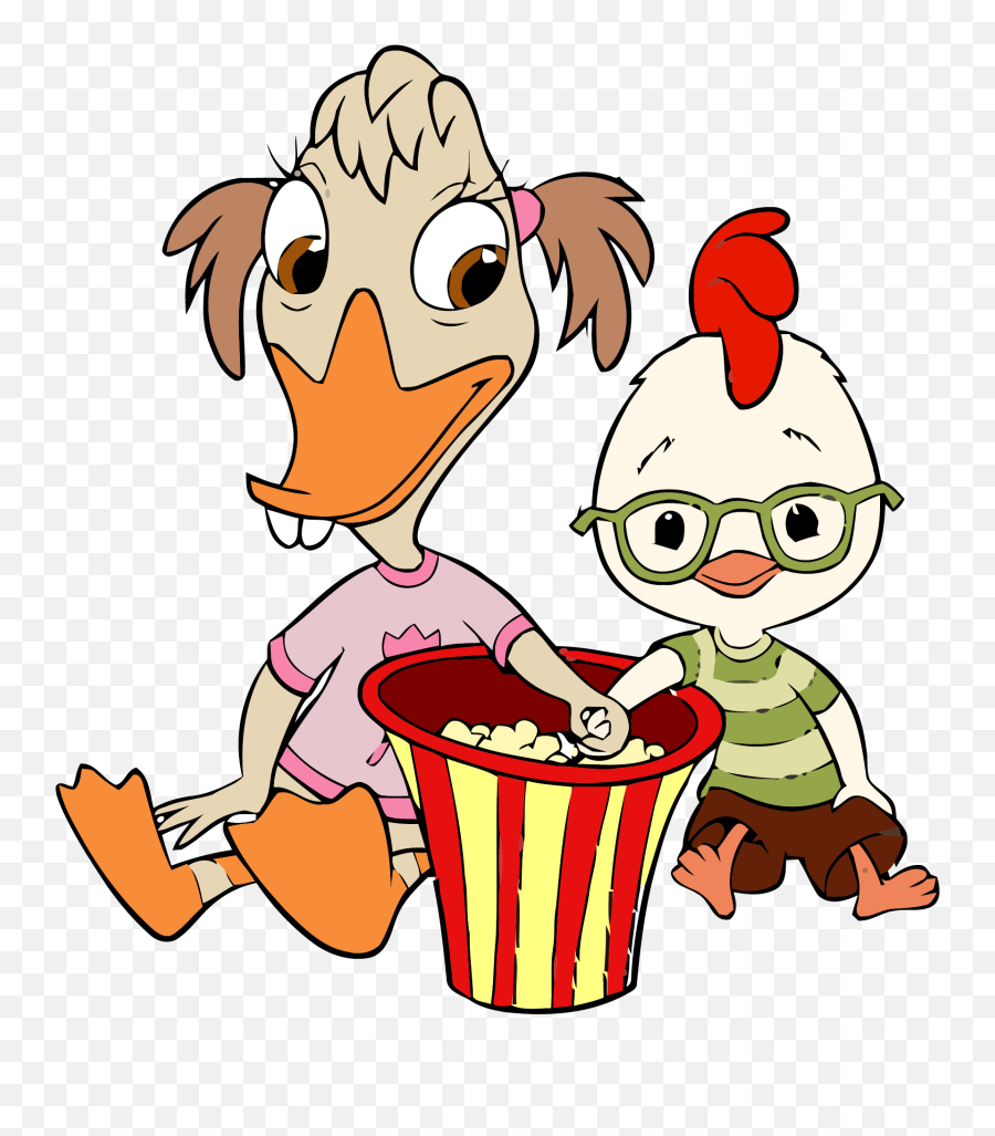 Chicken Little Abby Mallard Popcorn - Chicken Little And Abby Clipart Emoji,Chicken Little Png